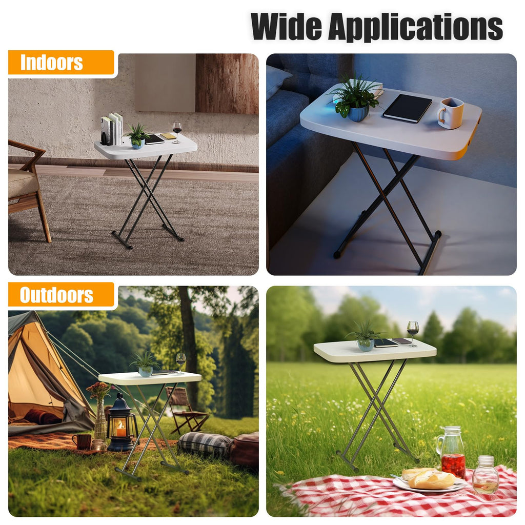 White 30" Folding Table N294090