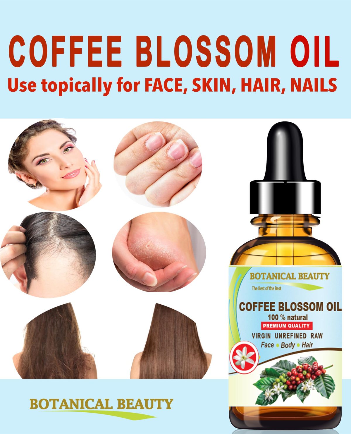 100% Natural Coffee Blossom Oil 1 Fl.oz. S15034