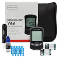 Blood Glucose Monitor Kit with Meter, 10 Test Strips, 10 Lancets & Carrying Case S2073