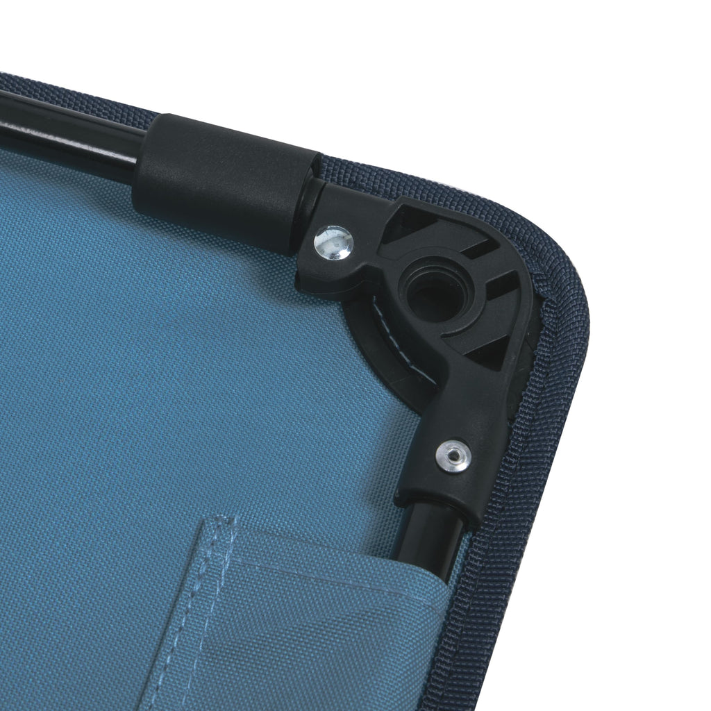 22” Square Compact Outdoor Folding Table with Cup Holders and Carry Bag R18777