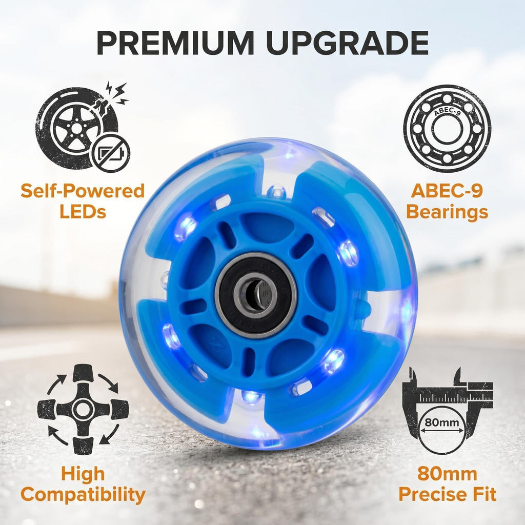 Light Up Scooter Wheels (2-Pack) X400