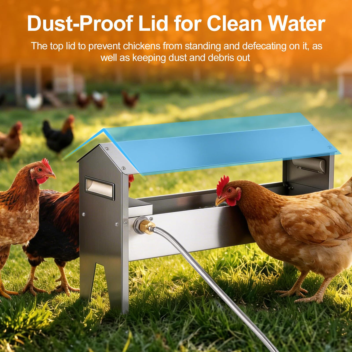 22'' Stainless Steel Automatic Chicken Waterer P925