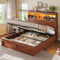 Queen Size Lift Up Storage Bed Frame L979