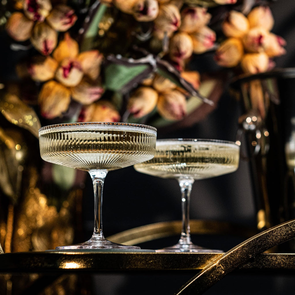 Set of 4 7 oz Coupe Cocktail Glasses with Stems P822894