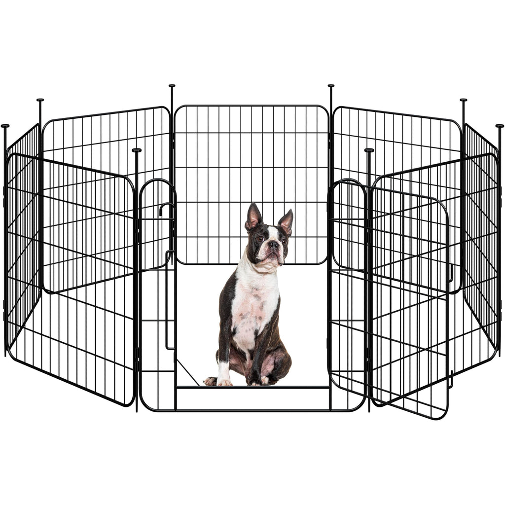 24in 8-Panel Expandable Dog Playpen J3848