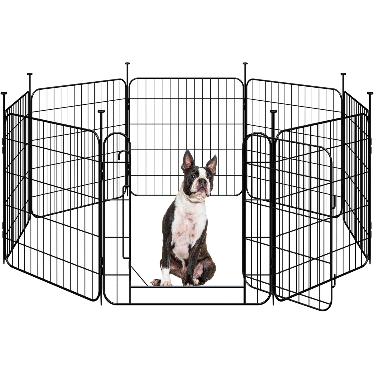24in 8-Panel Expandable Dog Playpen J3848