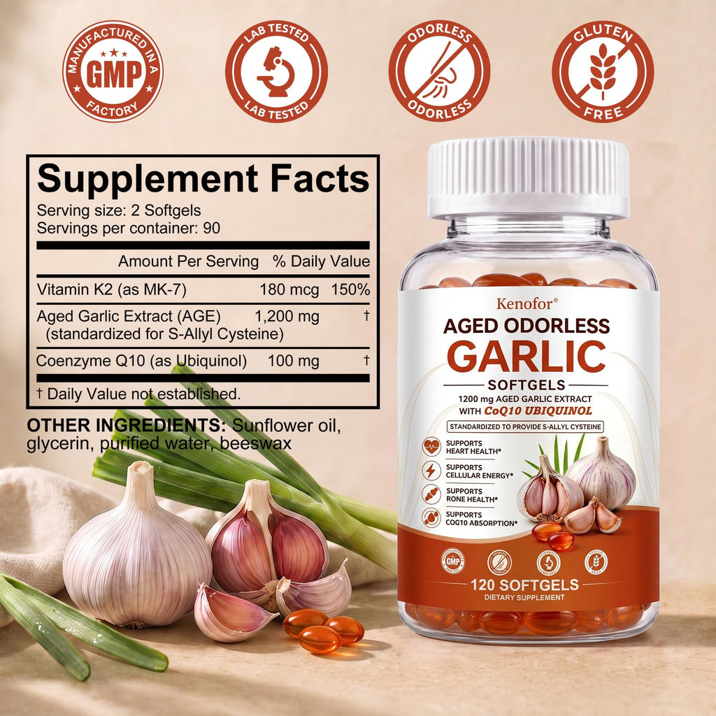 Aged Garlic Extract Softgels 1,200 mg 180 Softgels E31461