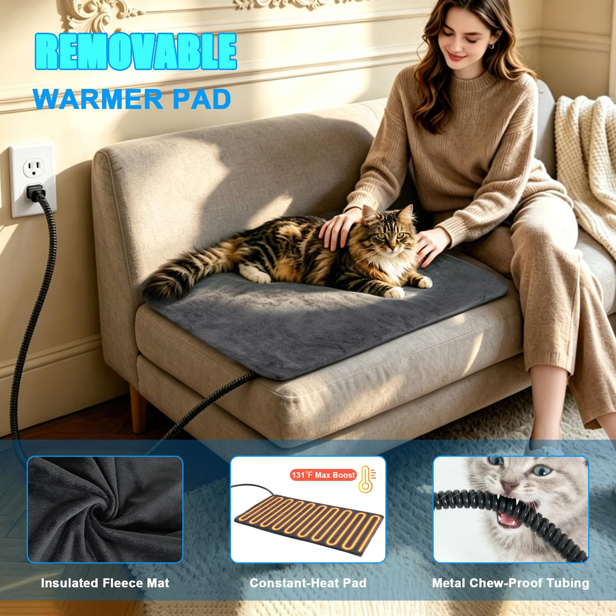 Insulated Outdoor Heated Cat Shelter H18683