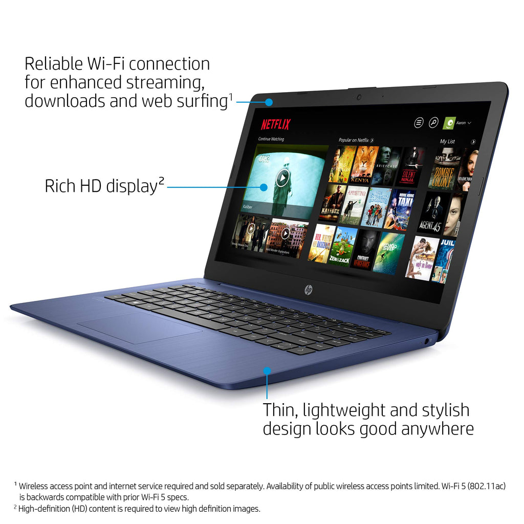 14-inch Laptop, Intel Celeron N4000, 4 GB RAM, 32 GB eMMC, Royal Blue S605