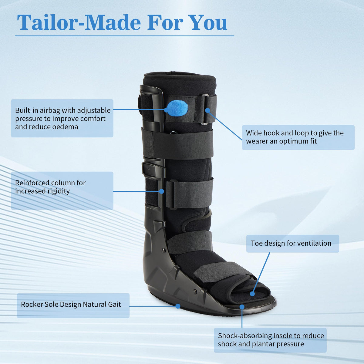 Tall Fracture Walking Boot with Air Bladders B51892