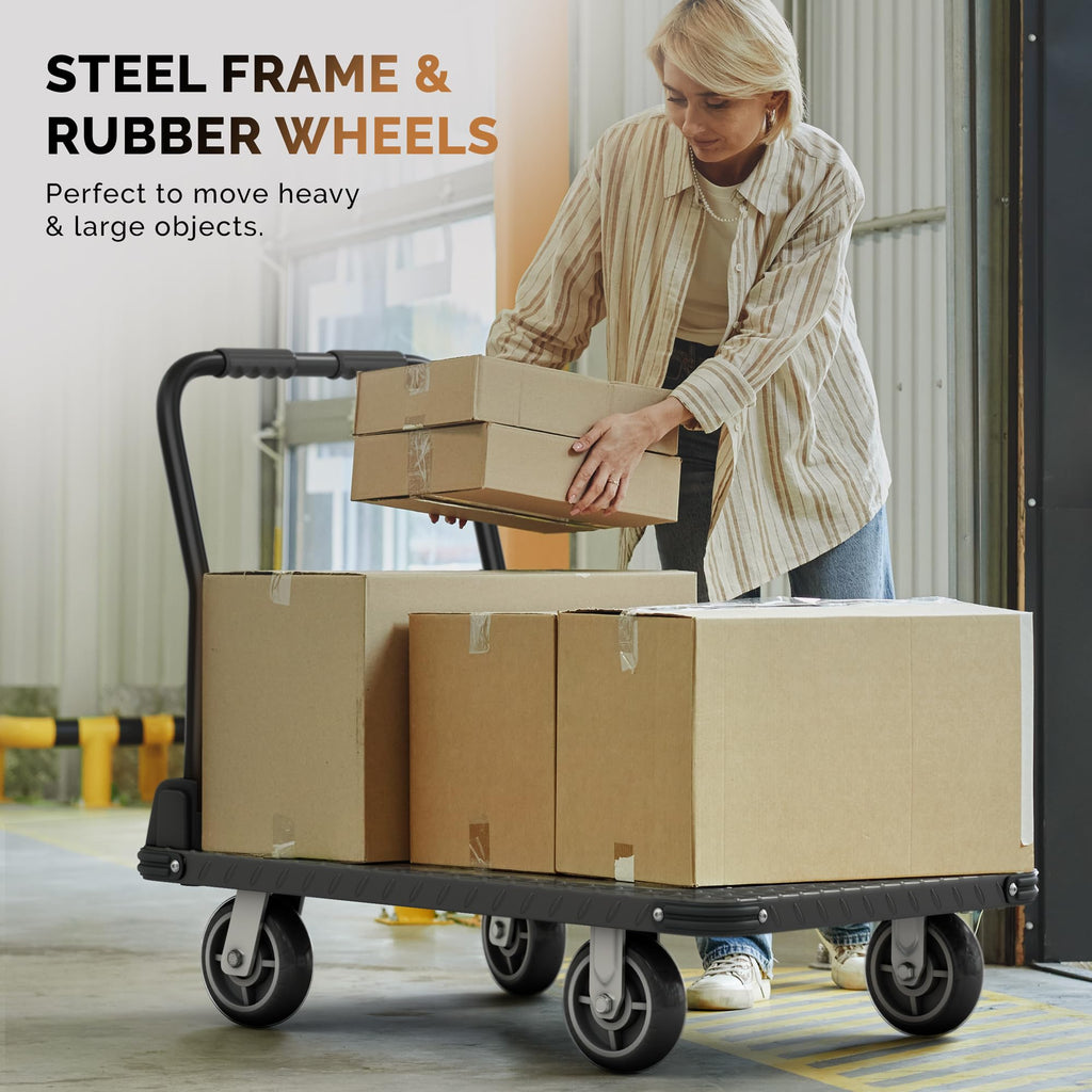 2200 lbs. Capacity Foldable Push Cart Dolly I83049