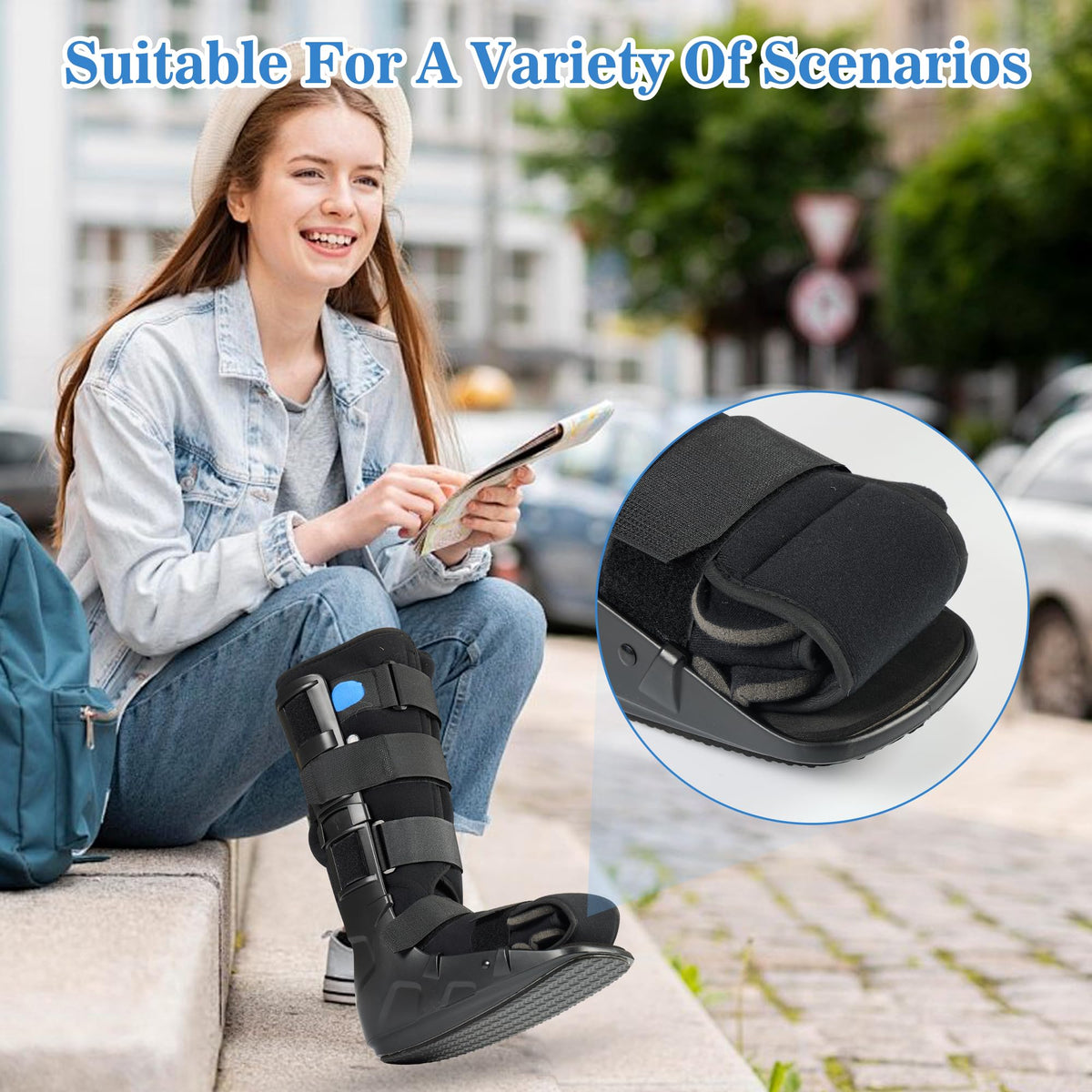 Tall Fracture Walking Boot with Air Bladders B51892
