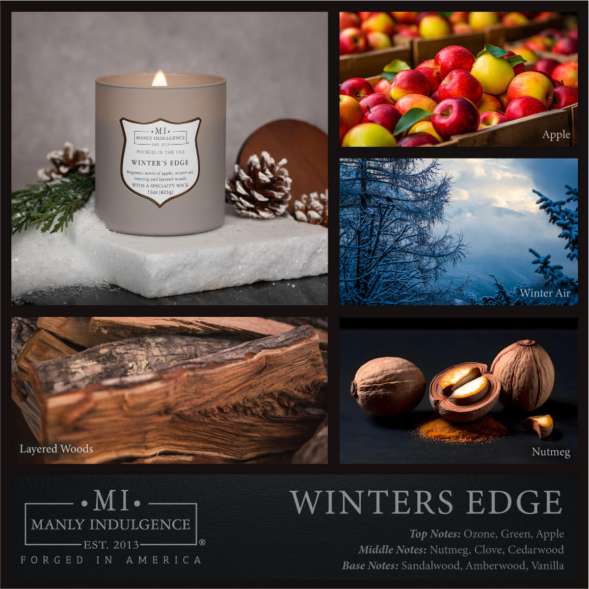 15 oz Wooden Wick Soy Blend Scented Candle Z831