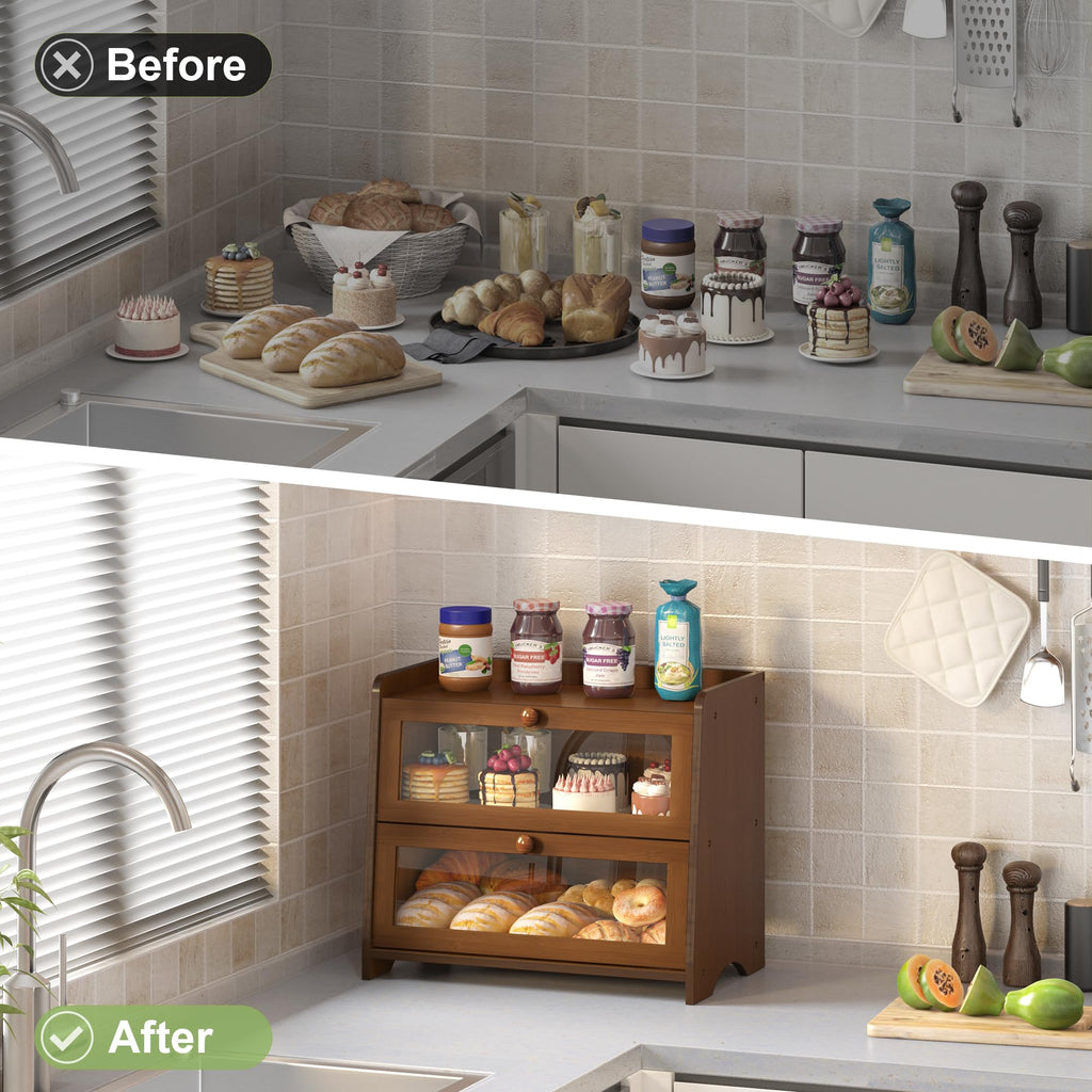 Double Layer Bread Box C924