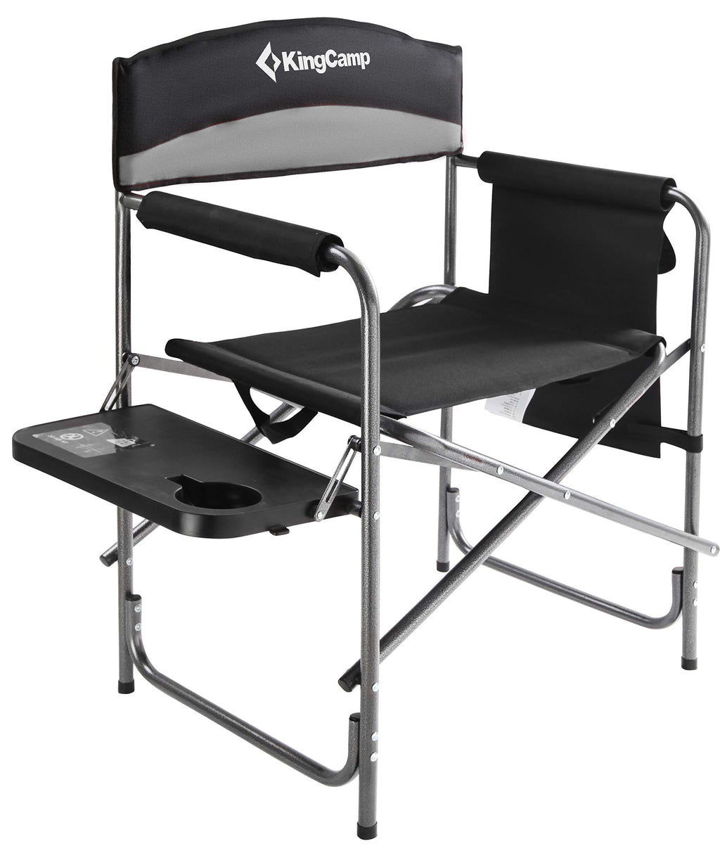 Heavy Duty Padded Folding Camping Chair with Side Table G86571