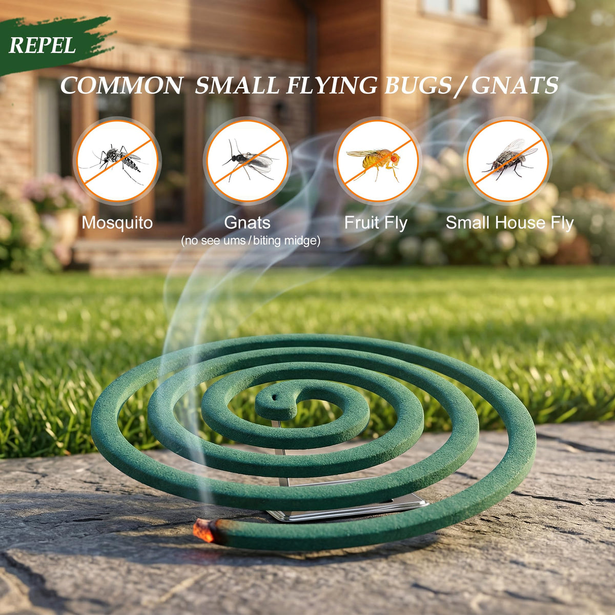 Mosquito Repellent Incense Coils with Citronella Oil, 20 Count I54347
