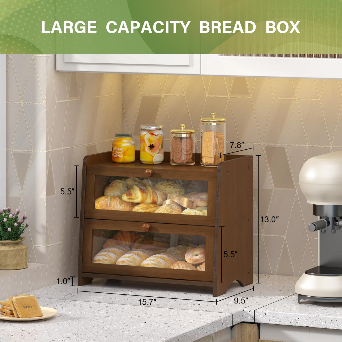 Double Layer Bread Box C924