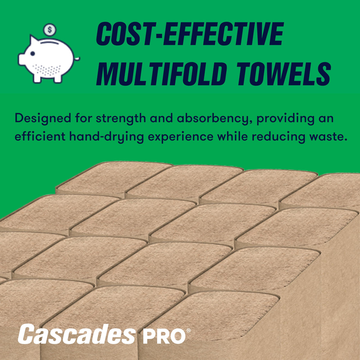 Multifold Paper Towels 250 Sheets 16 Packs Natural Brown R676