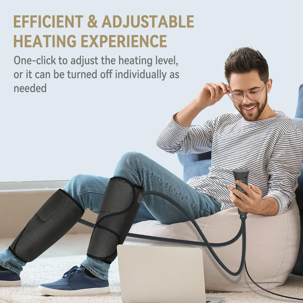 Air Compression Leg Massager with Heat K959035