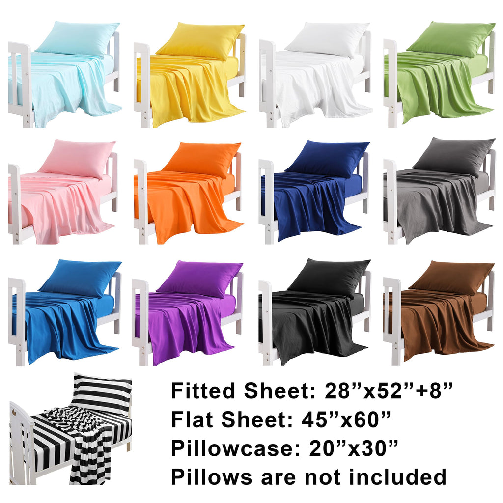 Toddler Microfiber Sheet Set, 3 Piece, Navy Blue J791826
