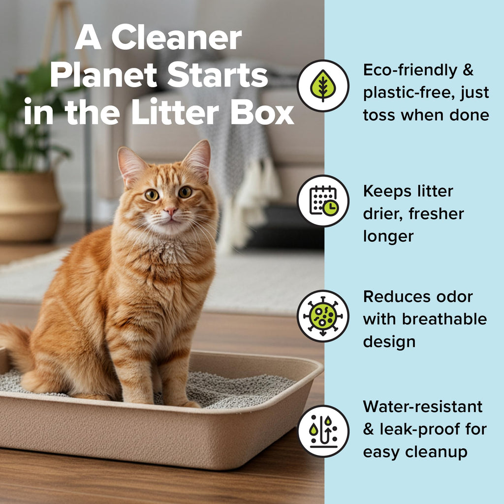 Large 6 Count Disposable Cat Litter Box I72147
