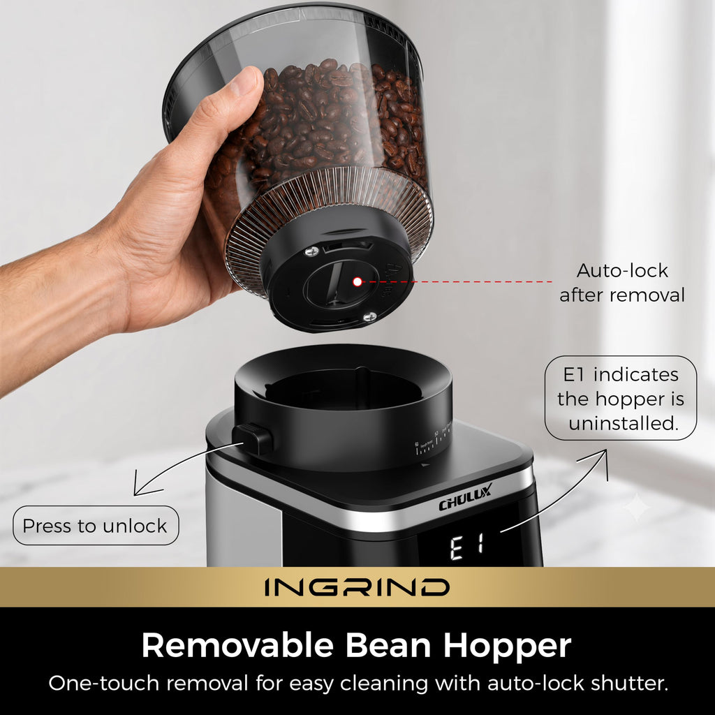 Electric Coffee Grinder with 60 Grind Settings U141
