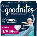 Girls Nighttime Underwear Size S/M 99 Ct J962828